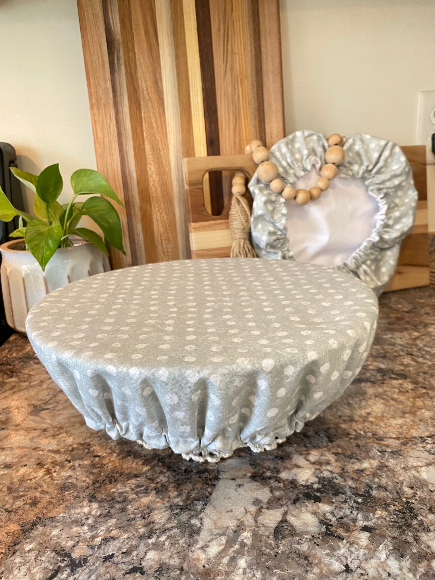 Reusable Bowl Covers: Textured Dots