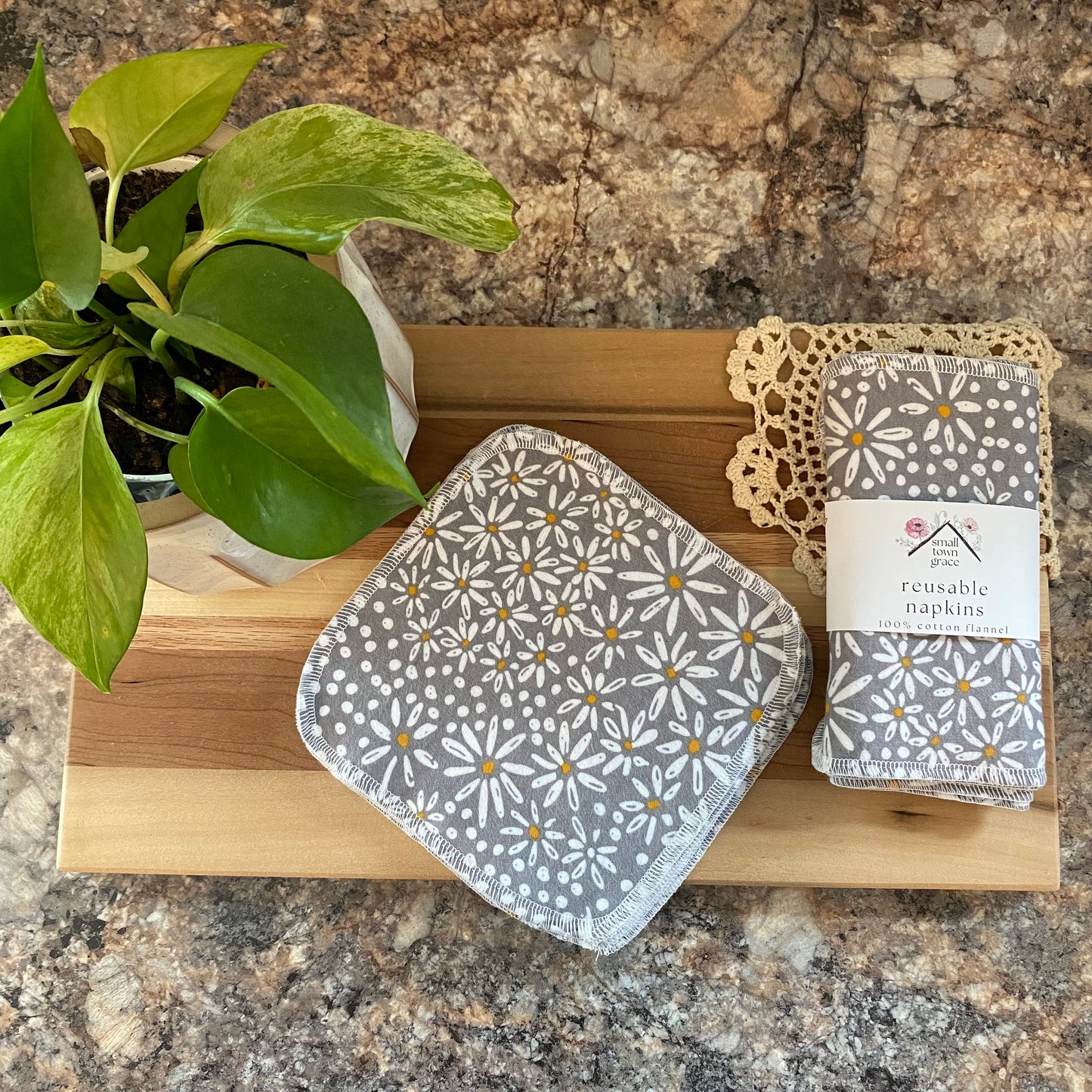 Tiny Daisies Reusable Napkins