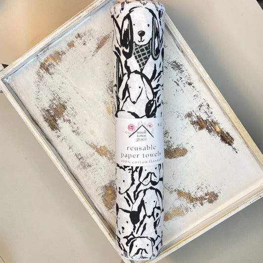 Black & White Dogs Reusable Paper Towels