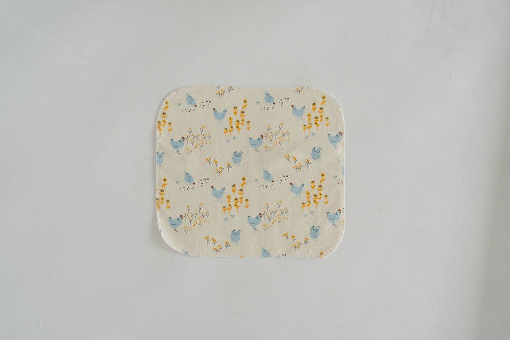 Reusable Paper Towels - Hens & Chicks: 6 Pack Rolled