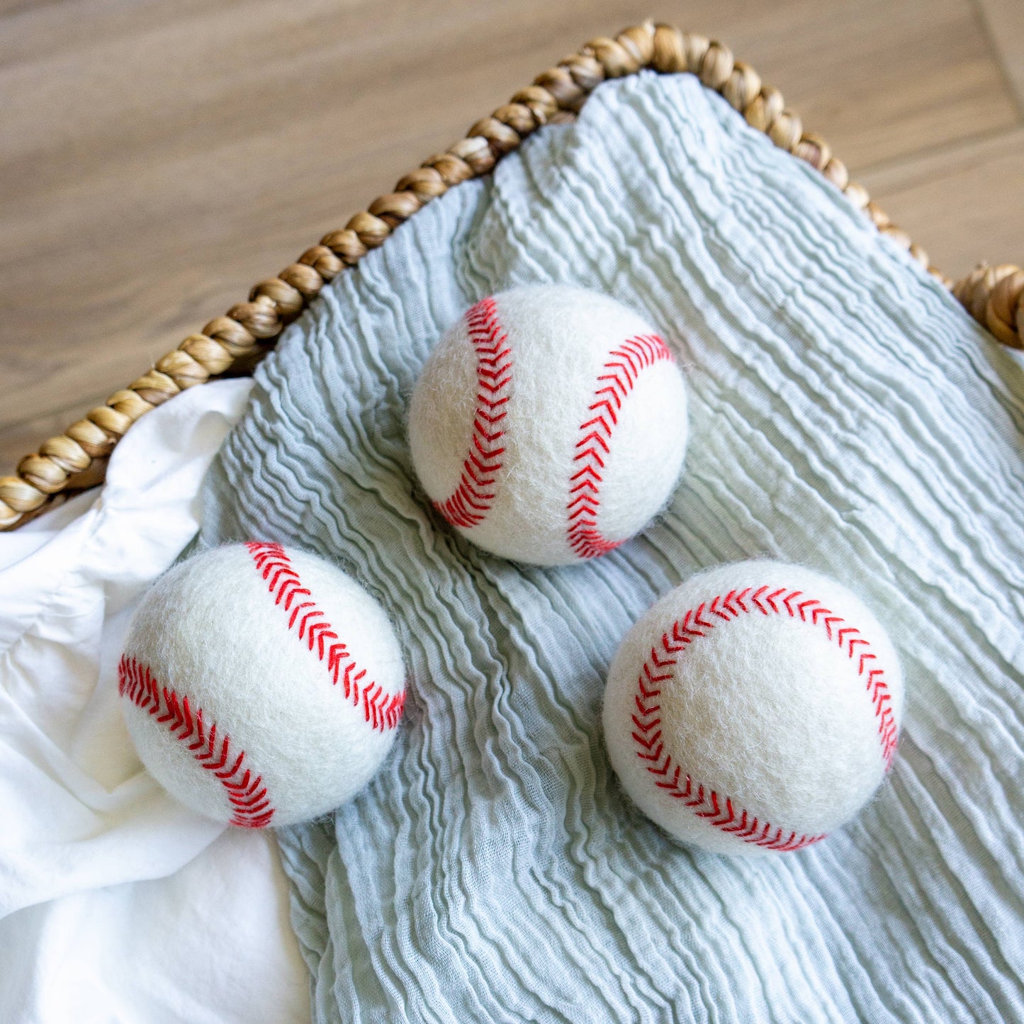 Baseball Eco Wool Dryer Balls - HOME RUN: PACKAGE FREE
