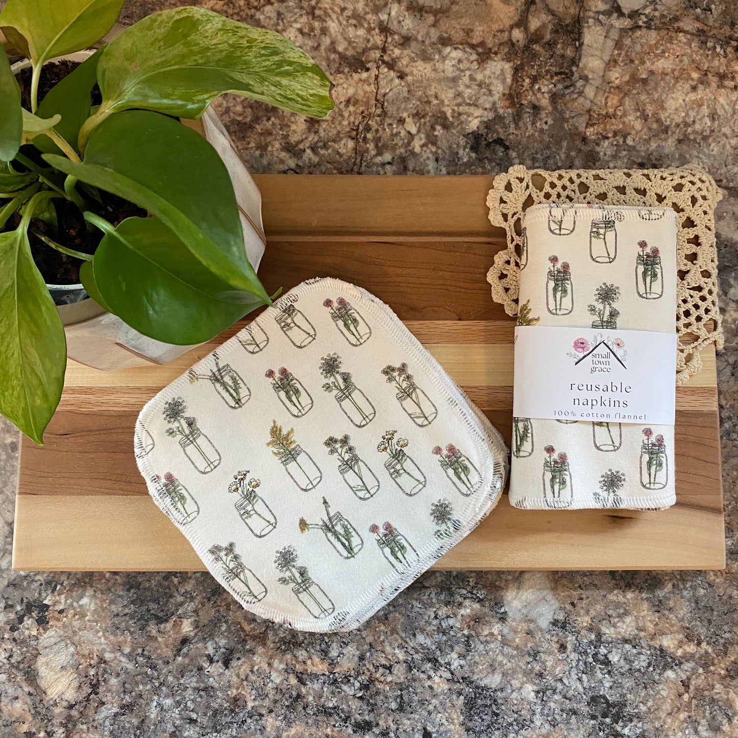 Wildflower Jars Reusable Napkins