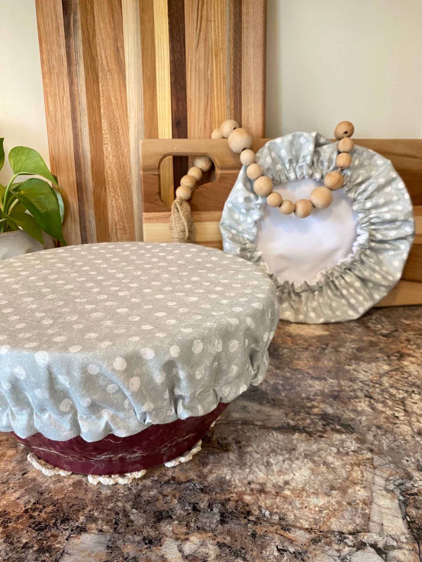 Reusable Bowl Covers: Textured Dots