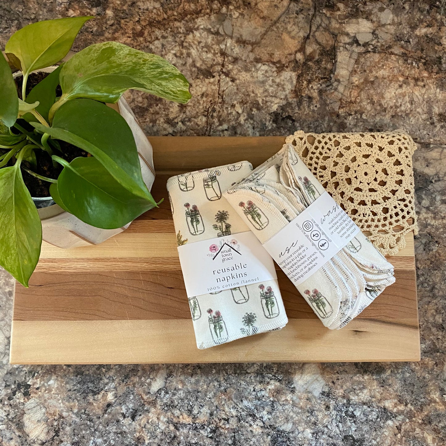 Wildflower Jars Reusable Napkins