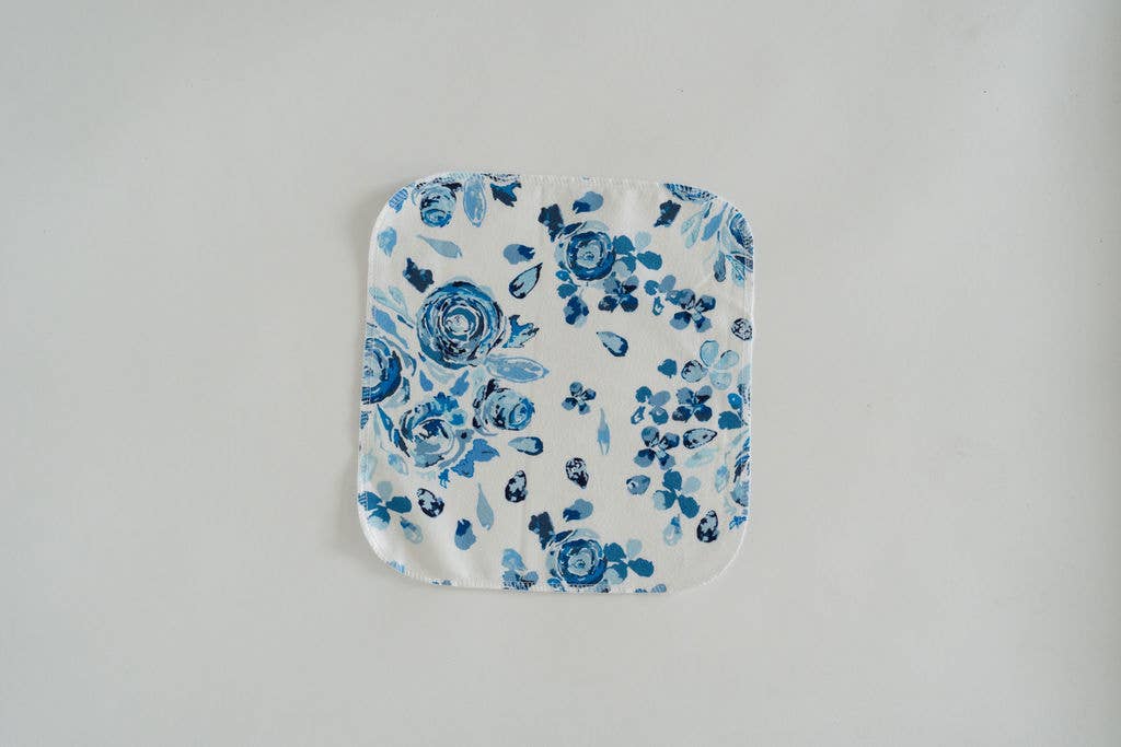 Reusable Paper Towels - Indigo Rose: 6 Pack Rolled