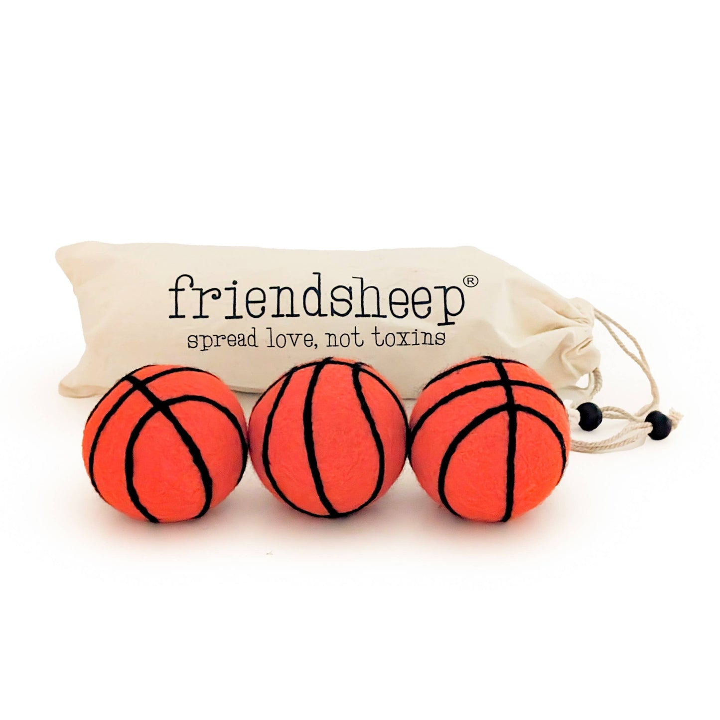 Basketball Eco Wool Dryer Balls - PLAYOFFS