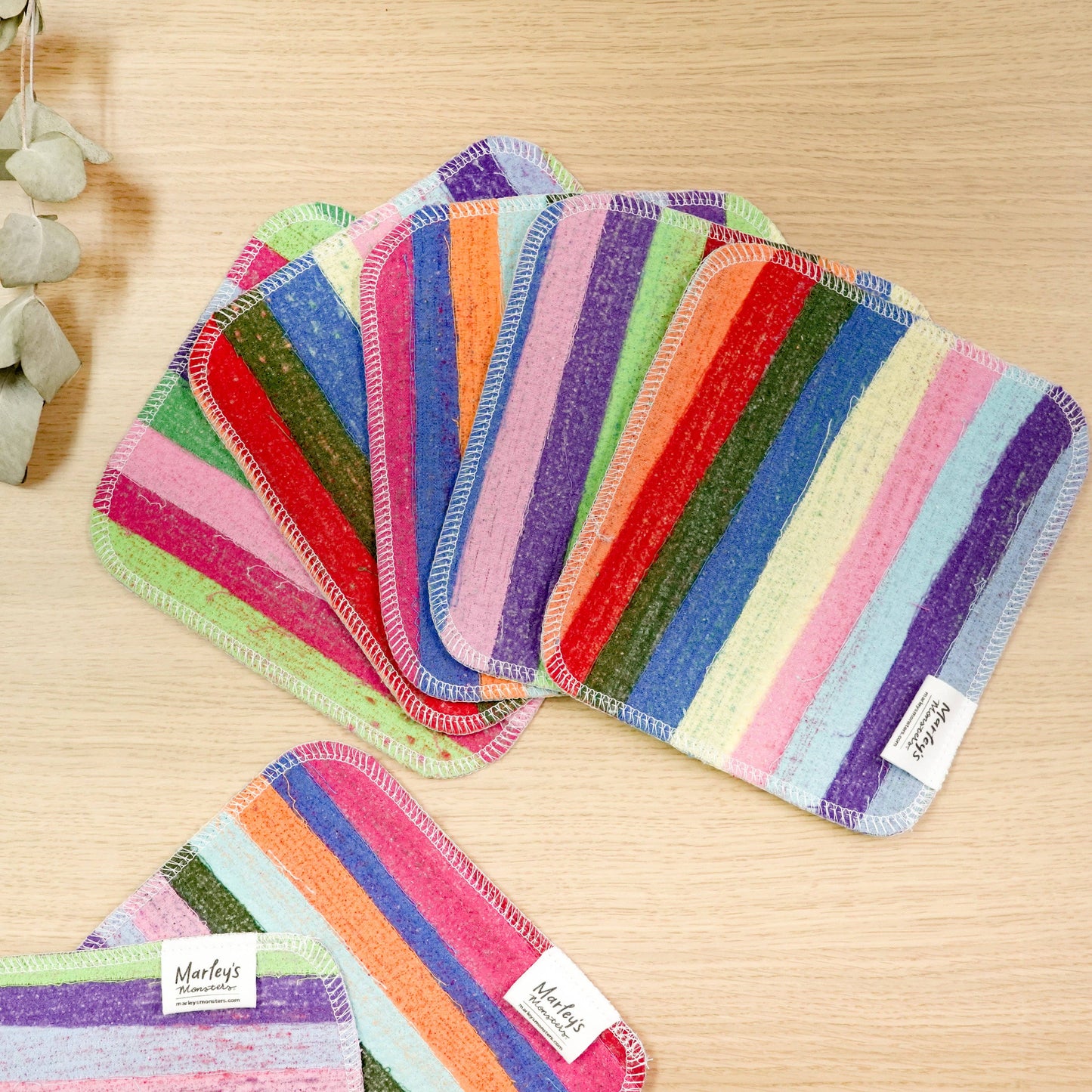 Scrap Felt Dish Cloth: Surprise Prints