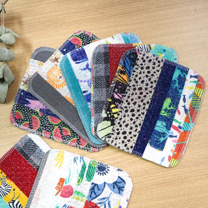 Scrap Felt Dish Cloth: Surprise Prints