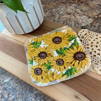 Yellow Sunflowers Reusable Napkins