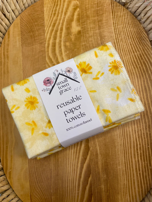 Dandelion Wishes Reusable Paper Towels