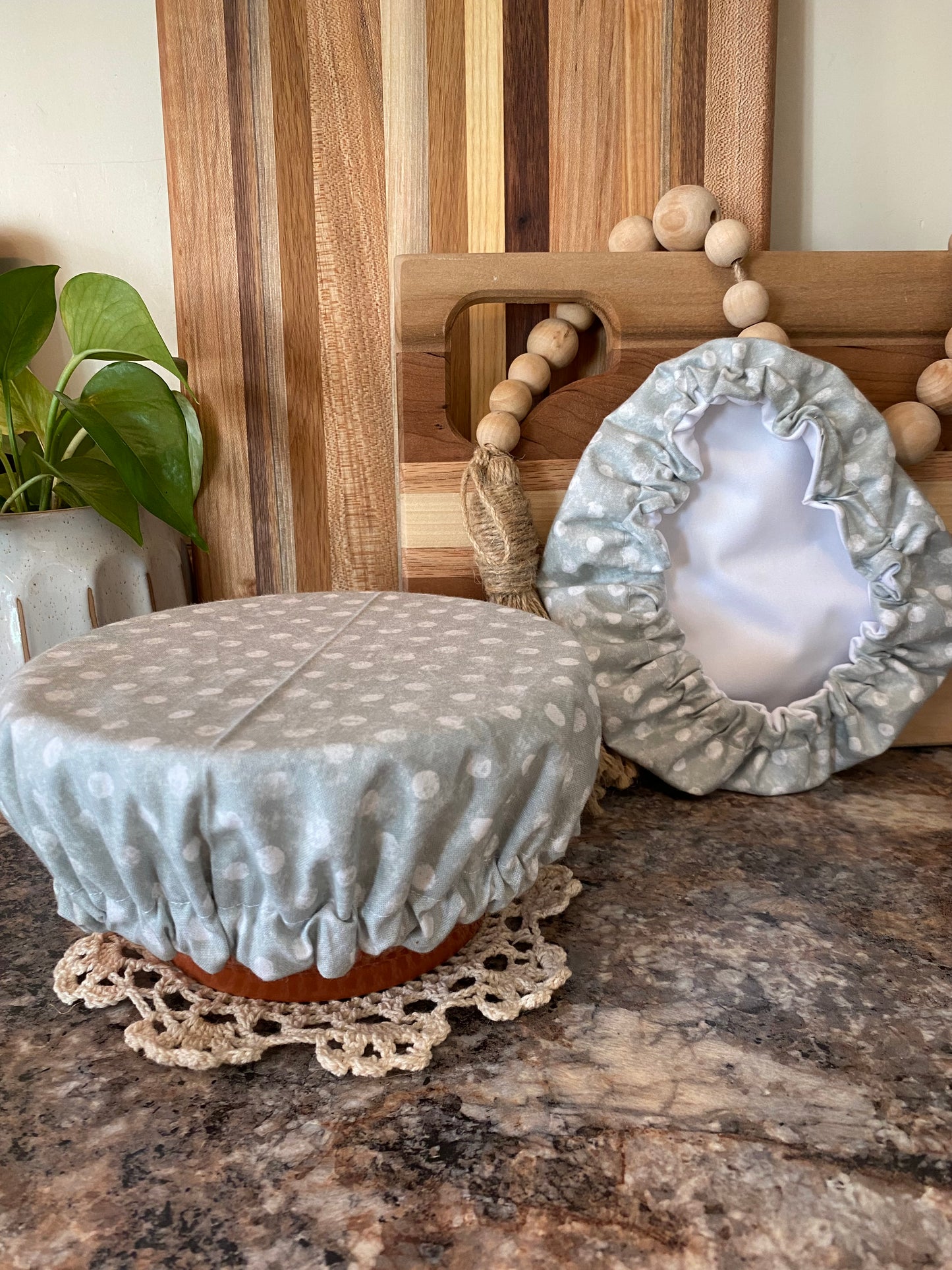 Reusable Bowl Covers: Textured Dots