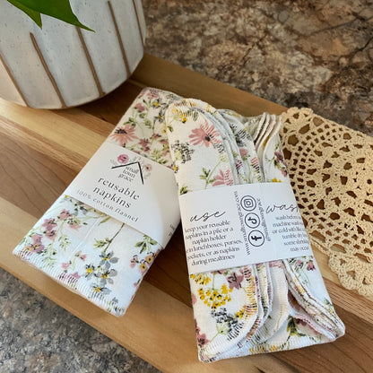 Vintage Floral Reusable Napkins