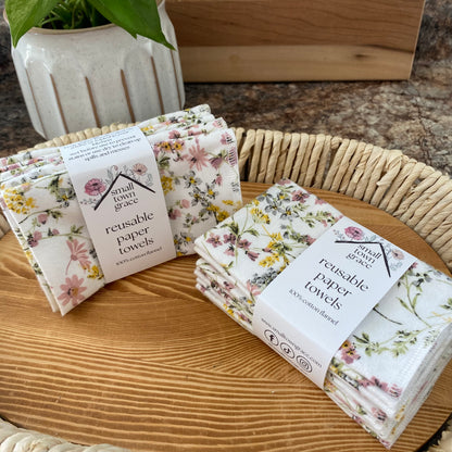Vintage Floral Reusable Paper Towels