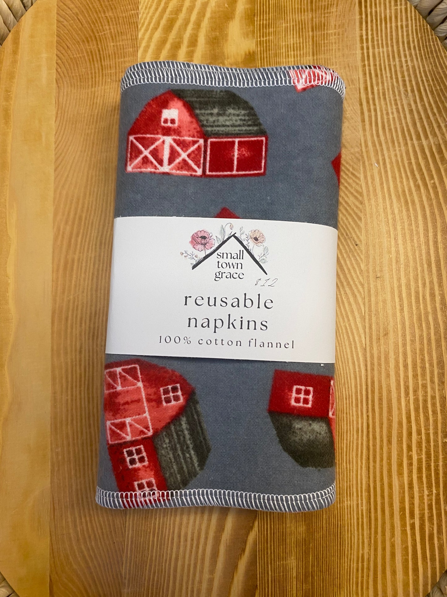 Old Red Barn Reusable Napkins