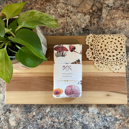 Mini Mushrooms Reusable Napkins