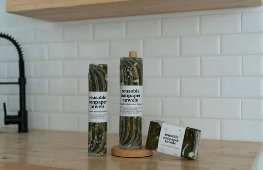 Reusable Paper Towels - Wooded Whimsy: 6 Pack Folded