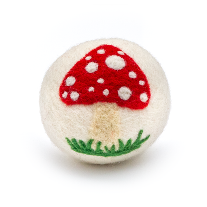 Single Wool Dryer Balls - All Colors & Designs PACKAGE FREE: Mama Earth