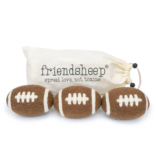 Football Eco Wool Dryer Balls - GAME DAY: PACKAGE FREE