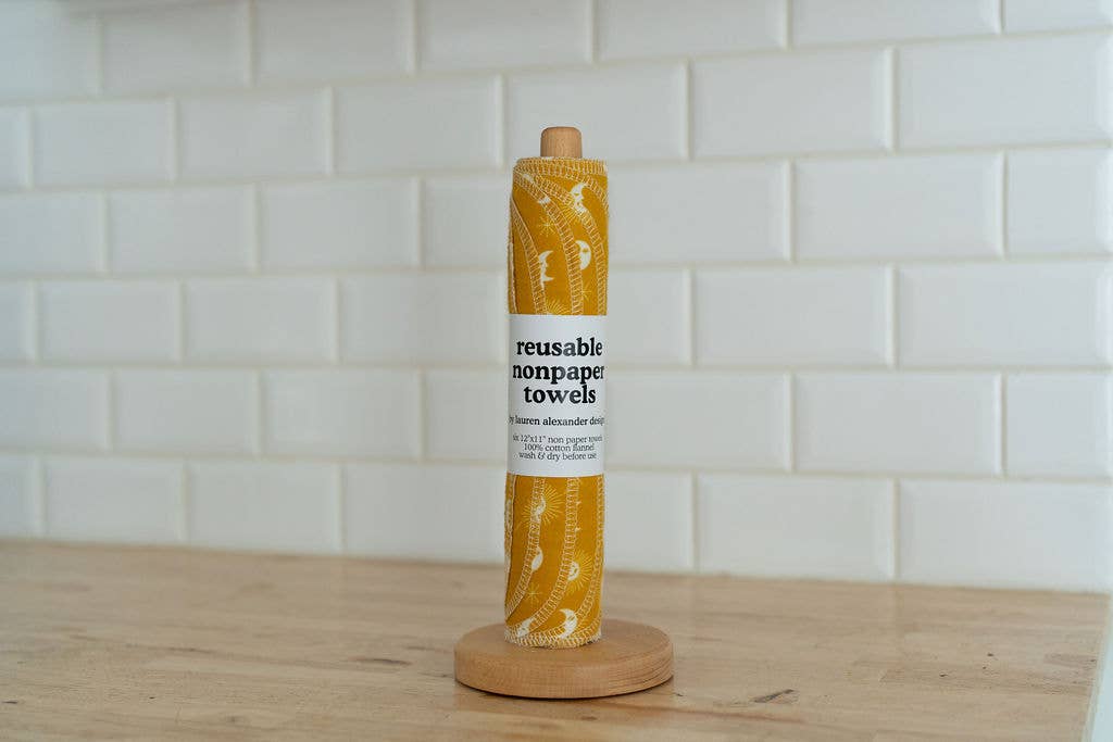 Reusable Paper Towels - Dusk & Dawn: 6 Pack Rolled