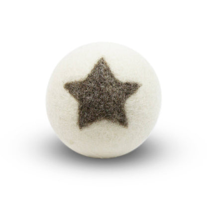 Single Wool Dryer Balls - All Colors & Designs PACKAGE FREE: Mama Earth