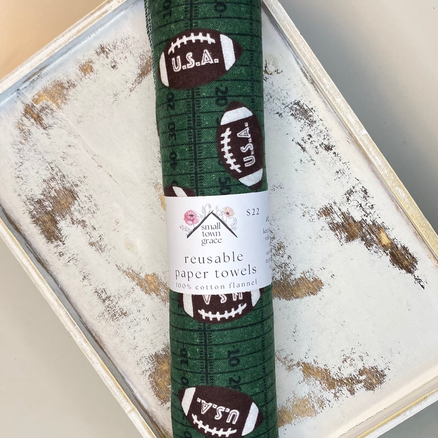 Football Reusable Paper Towels
