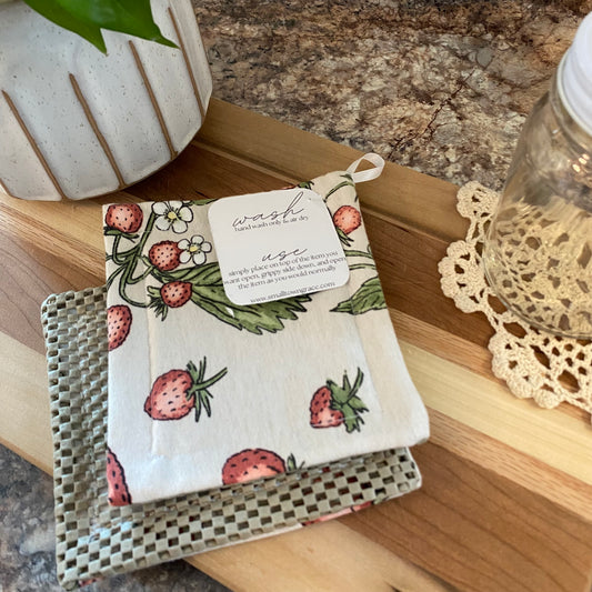 Antique Strawberries Jar Grippers