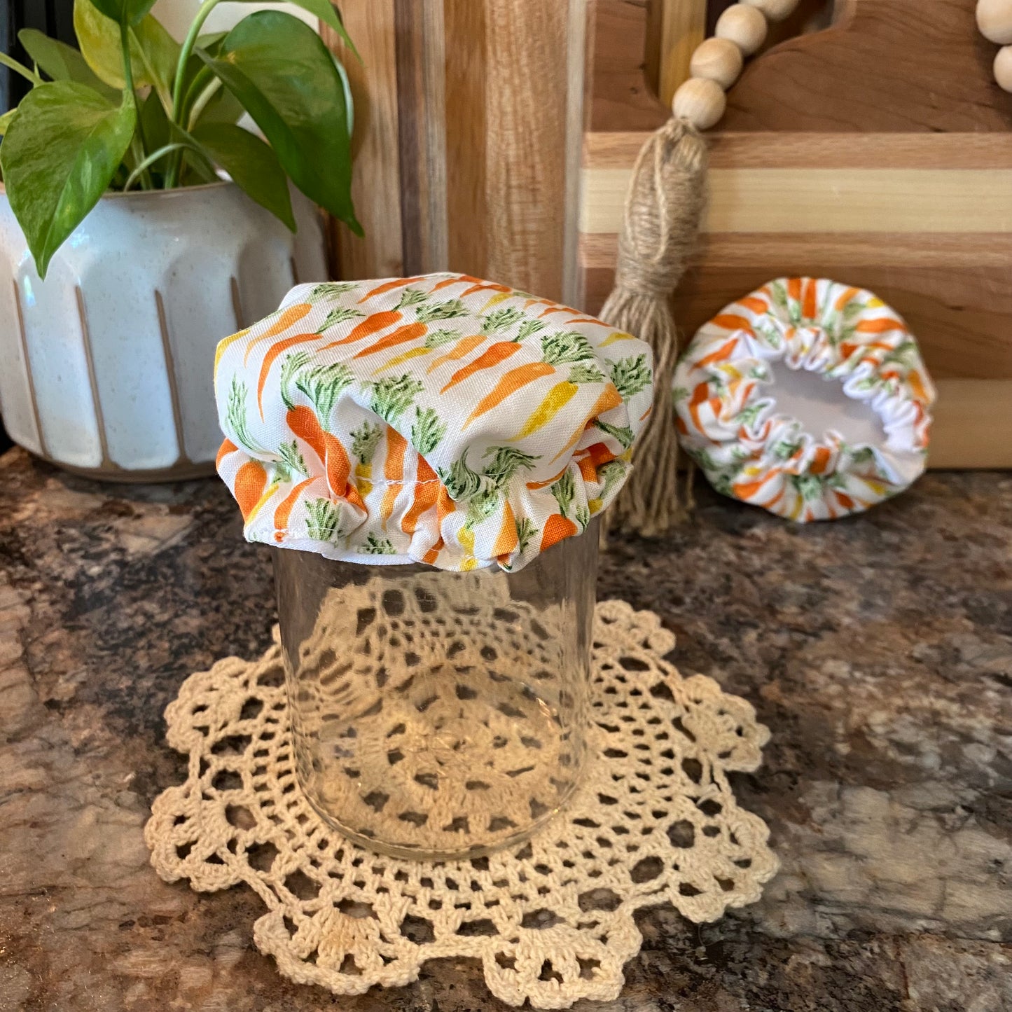 Reusable Bowl Covers: Full Bloom Carrots