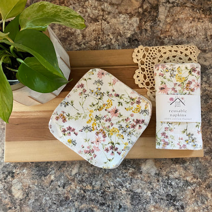 Vintage Floral Reusable Napkins