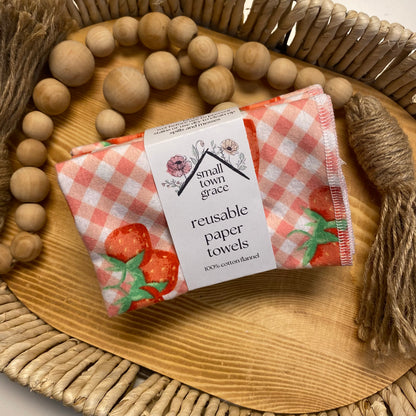 Strawberry Jam Reusable Paper Towels