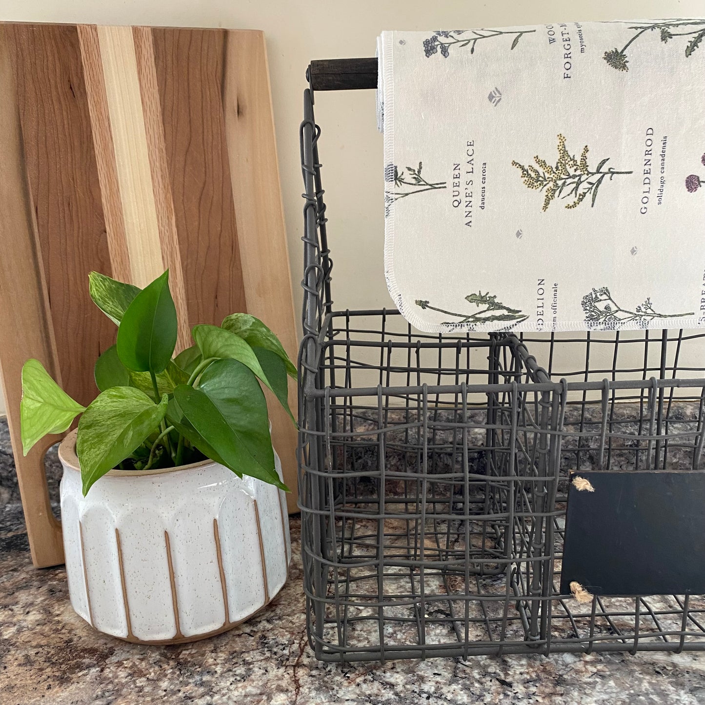 Floral Names Reusable Paper Towels