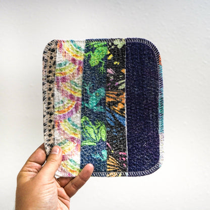 Scrap Felt Dish Cloth: Surprise Prints