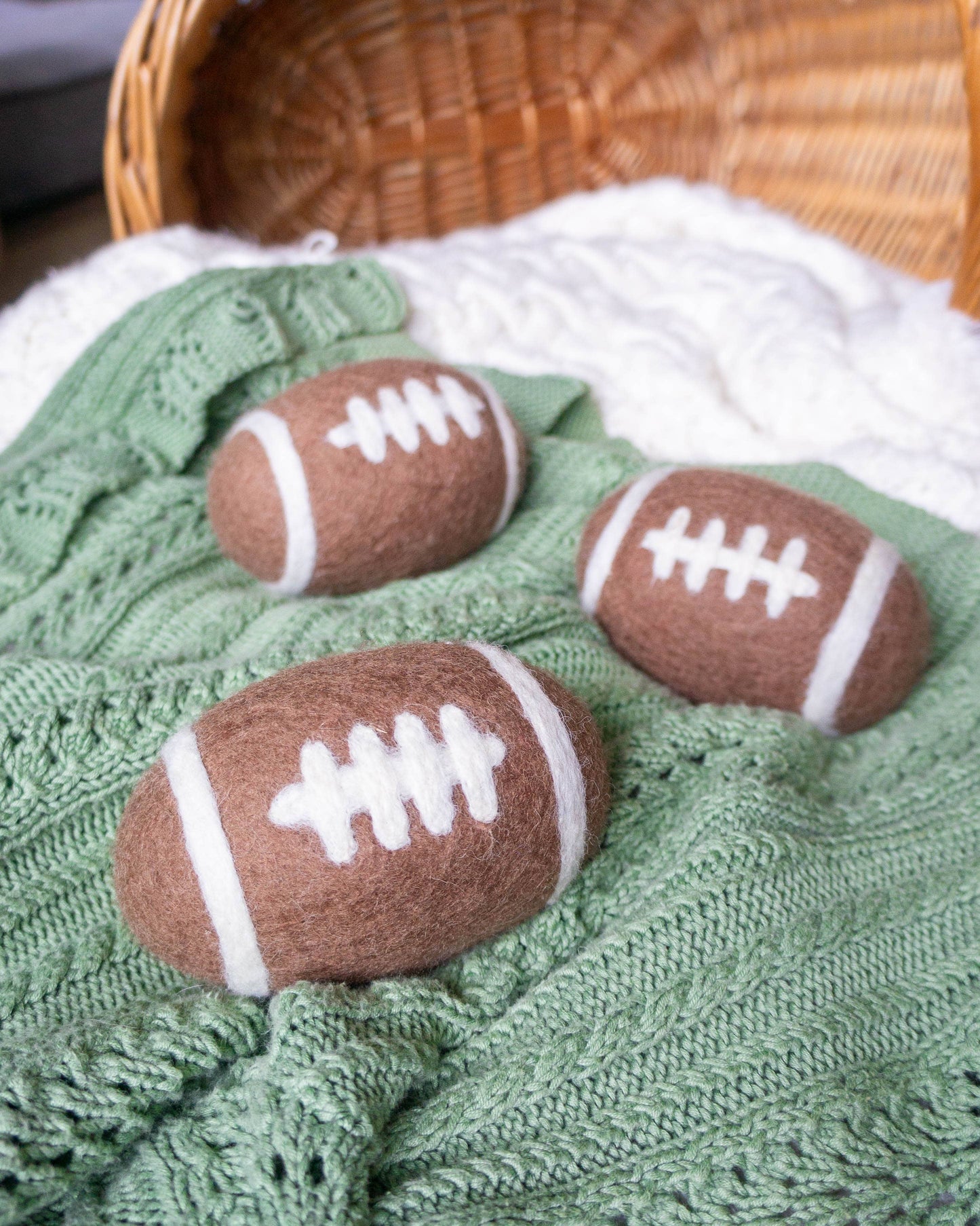 Football Eco Wool Dryer Balls - GAME DAY: PACKAGE FREE