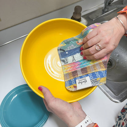 Scrap Felt Dish Cloth: Surprise Prints