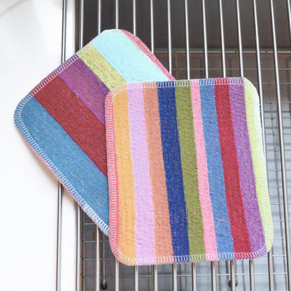 Scrap Felt Dish Cloth: Surprise Prints