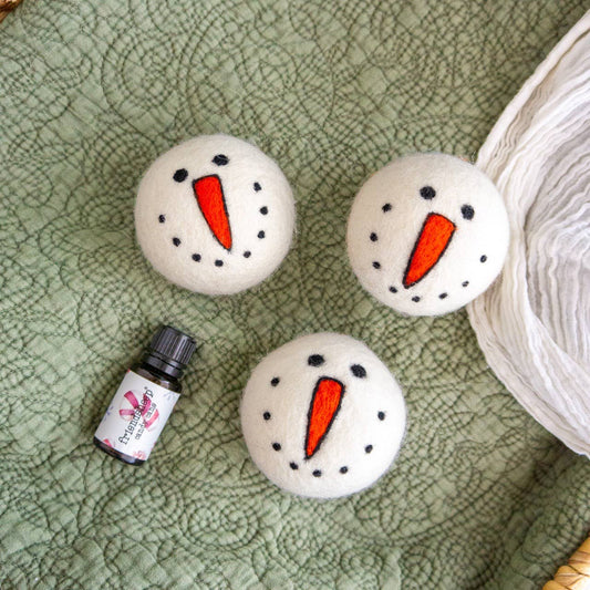 Snowman Eco Wool Dryer Balls