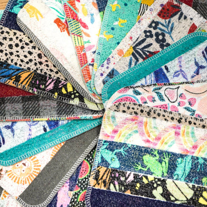 Scrap Felt Dish Cloth: Surprise Prints