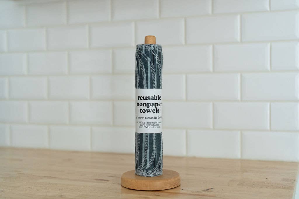 Reusable Paper Towels - High Tide: 6 Pack Folded