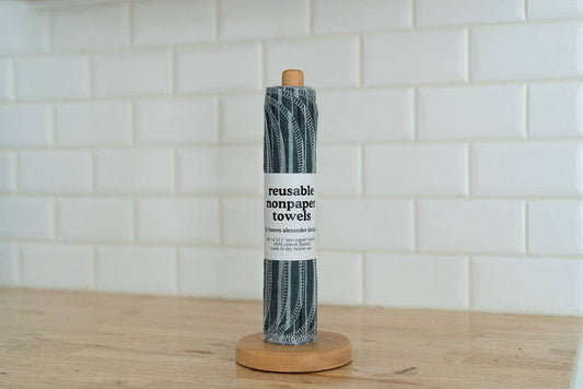 Reusable Paper Towels - High Tide: 6 Pack Rolled