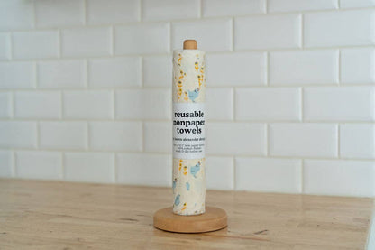 Reusable Paper Towels - Hens & Chicks: 6 Pack Folded