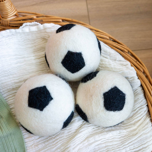 Soccer Eco Wool Dryer Balls - WORLD CUP: PACKAGE FREE