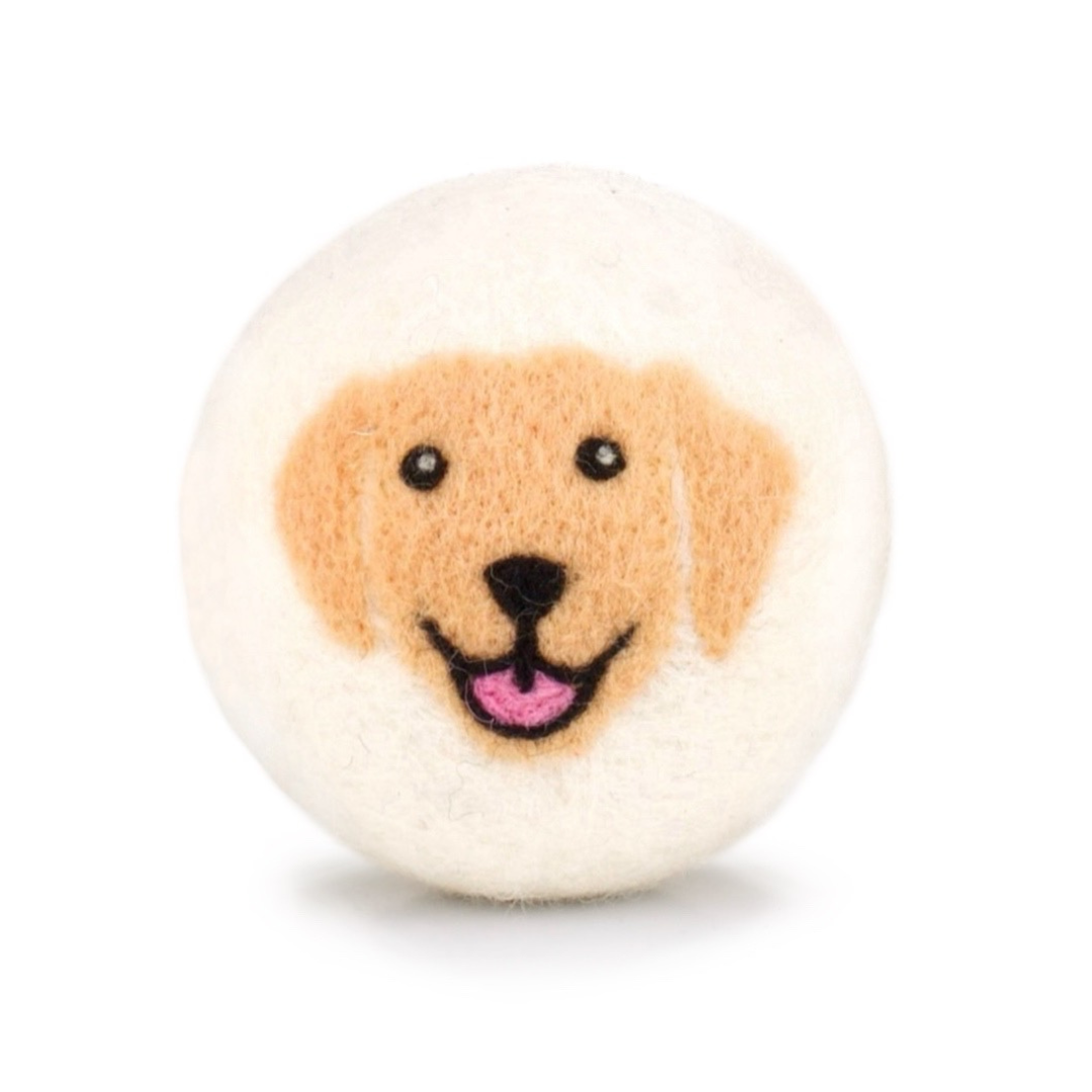 Single Wool Dryer Balls - All Colors & Designs PACKAGE FREE: Mama Earth