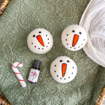 Snowman Eco Wool Dryer Balls