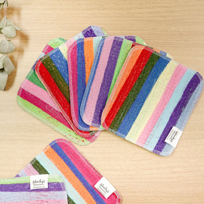 Scrap Felt Dish Cloth: Surprise Prints