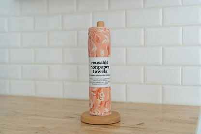 Reusable Paper Towels - Rose Gathering: 6 Pack Folded