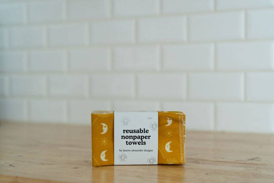 Reusable Paper Towels - Dusk & Dawn: 6 Pack Folded