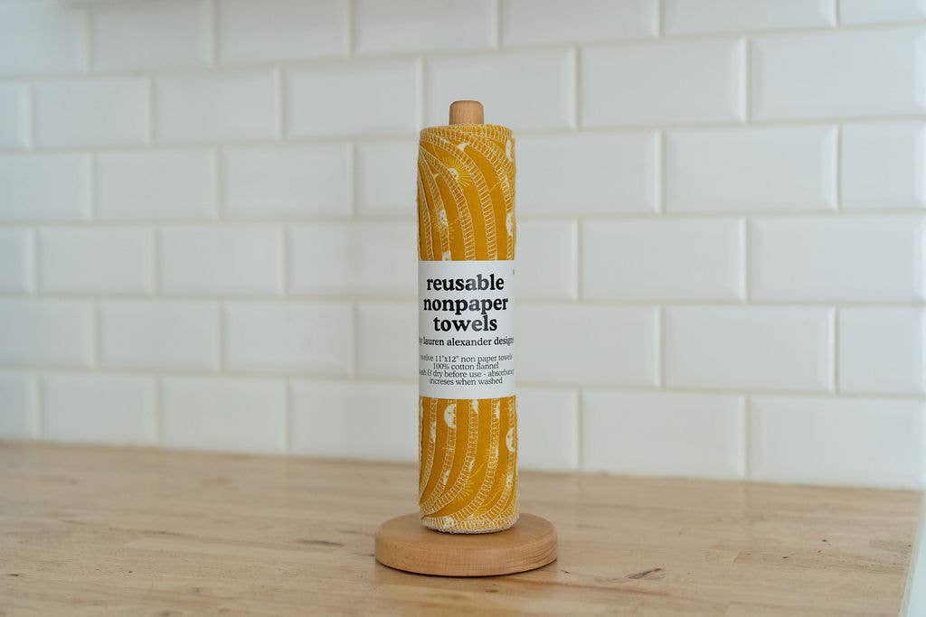 Reusable Paper Towels - Dusk & Dawn: 6 Pack Rolled