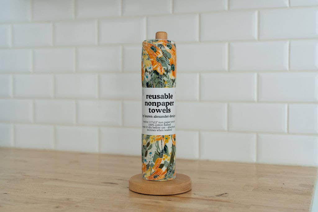 Reusable Paper Towels - Golden Days: 6 Pack Folded